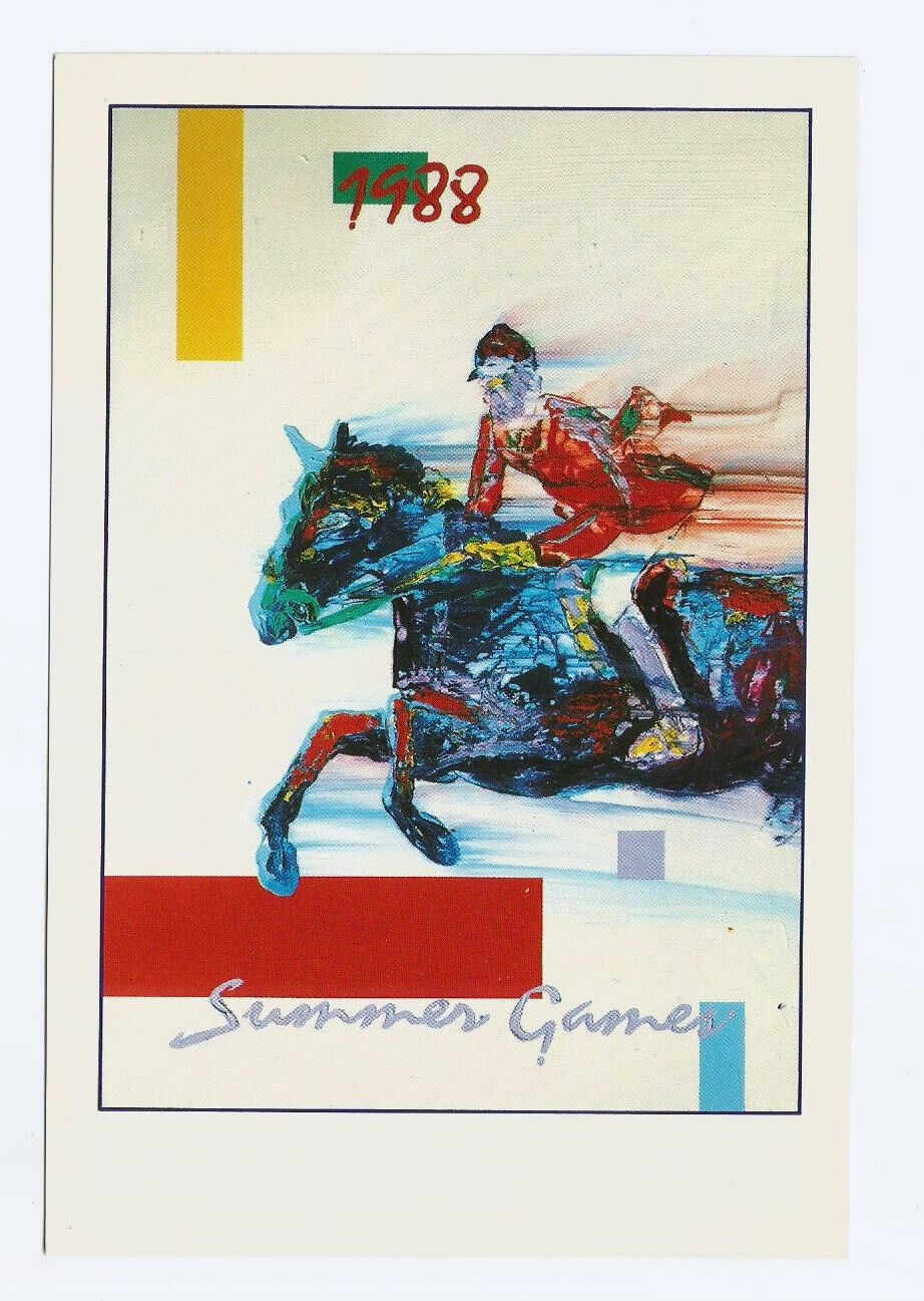1988 Olympics Postcard Equestrian Seoul South Korea
