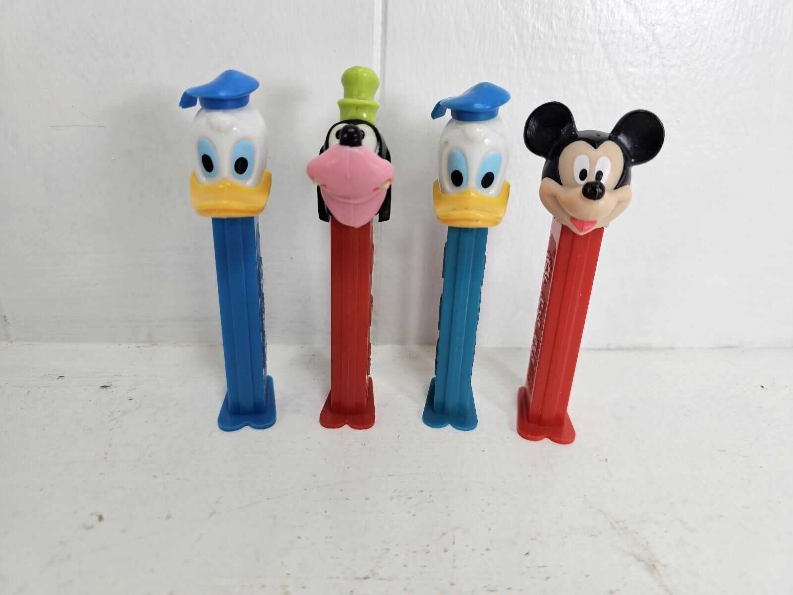 Vintage  Set of 4 Disney PEZ Dispensers Mickey, Donald Duck, Goofy