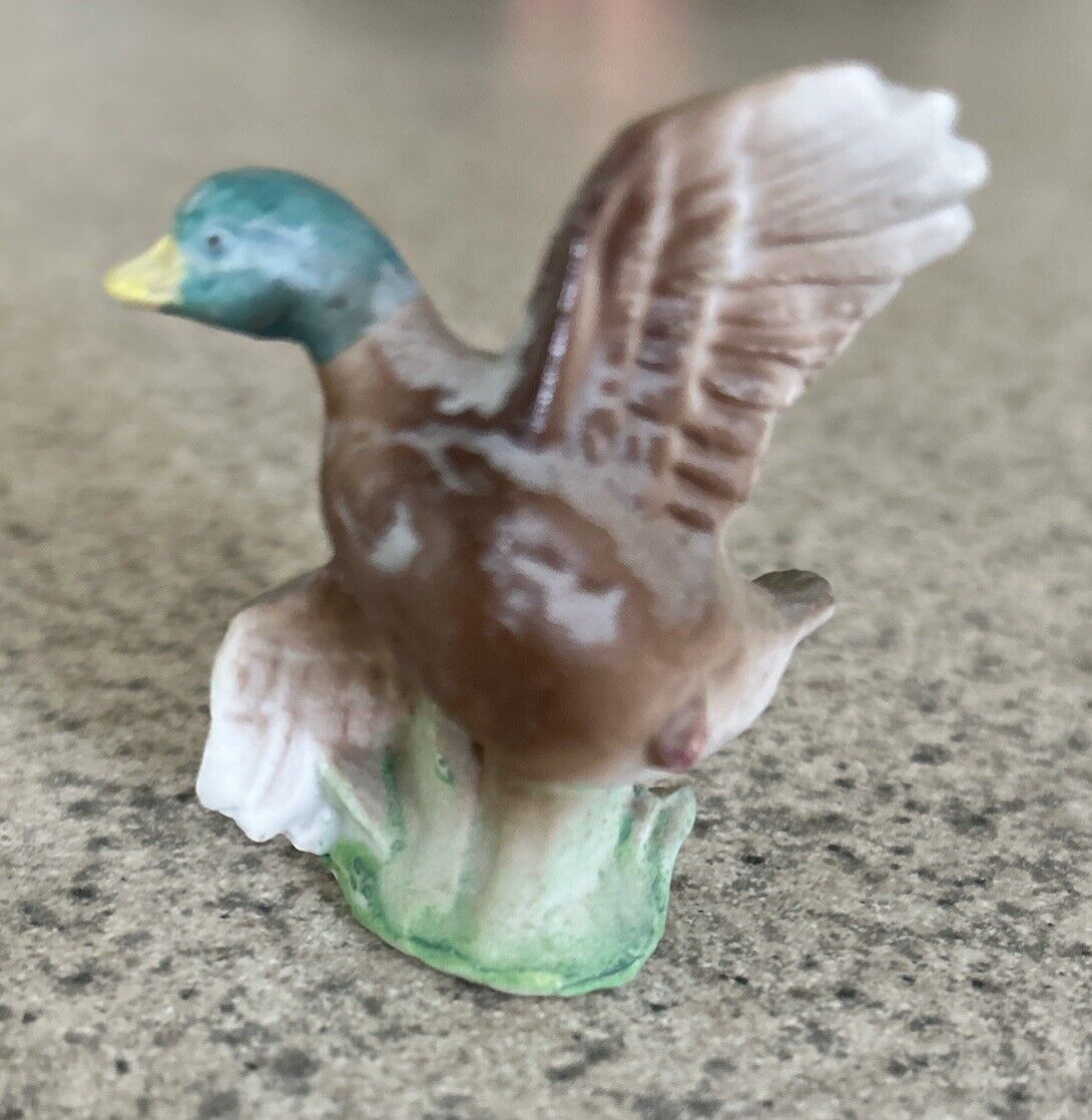 Vintage JAPAN Mallard Duck 2” Figurine