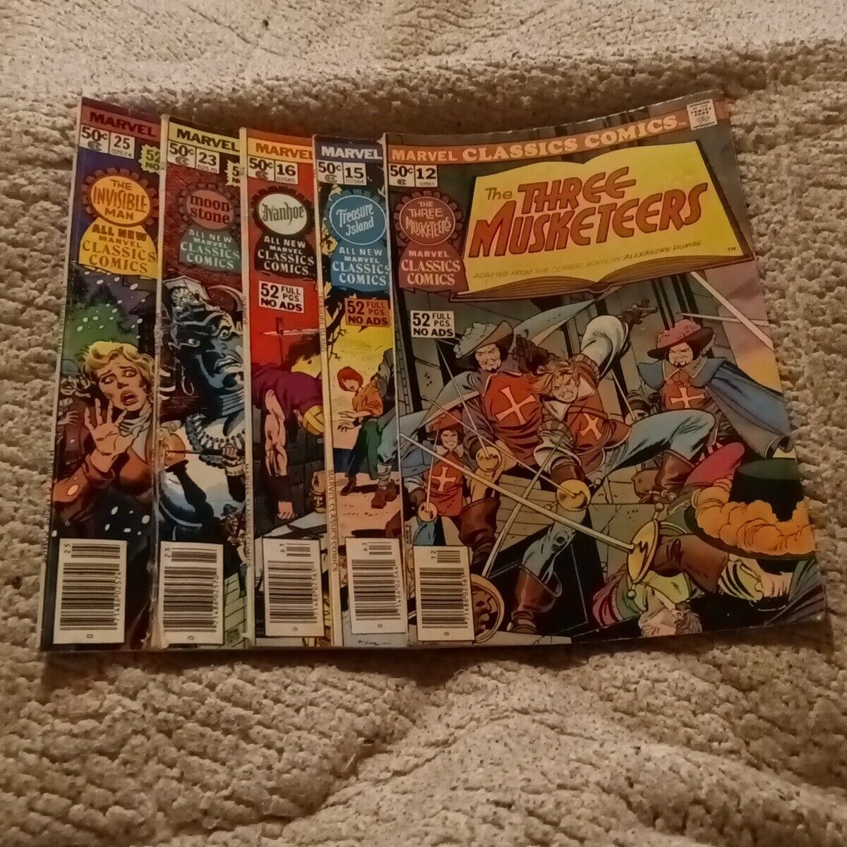 Marvel Classics Comics Illustrated Five Issue Bronze Age Lot Run Set Collection