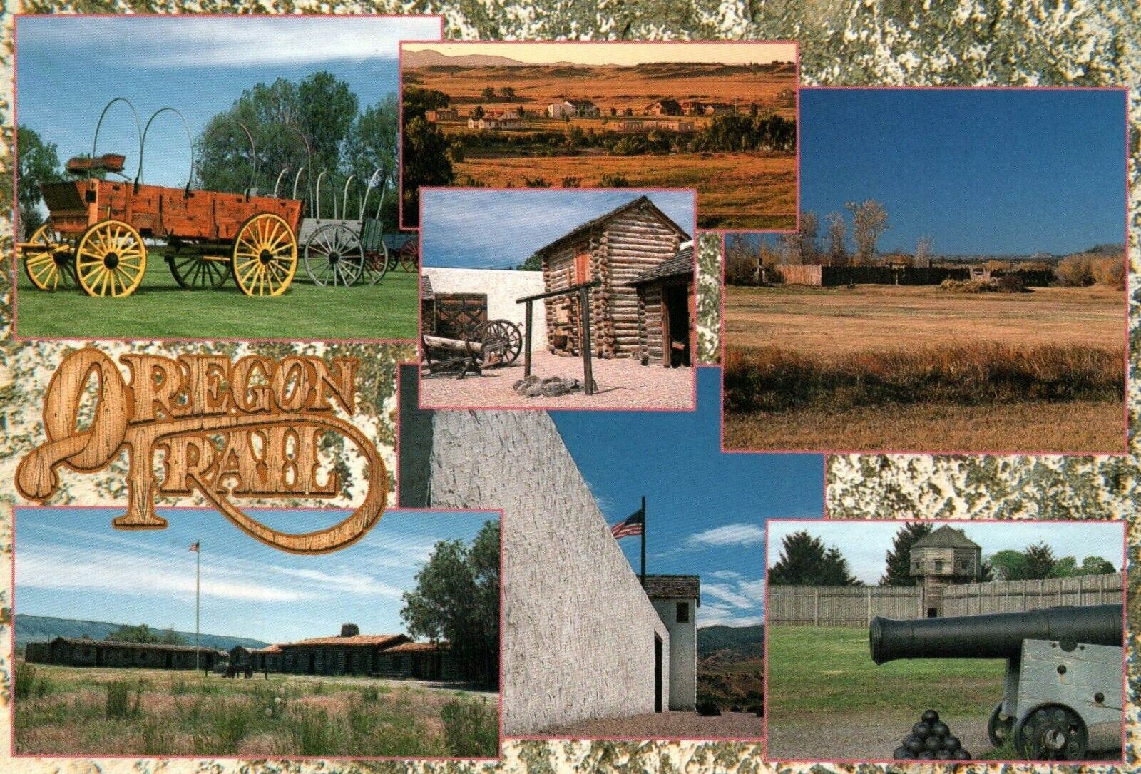 Postcard The Oregon Trail Forts Along