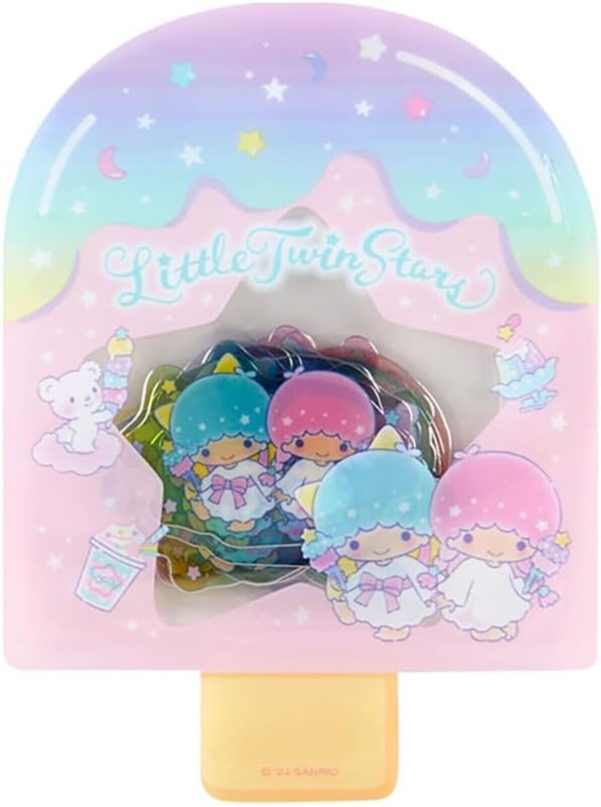 Sanrio Character Little Twin Stars Summer Sticker With Zipper Ice Candy Type New