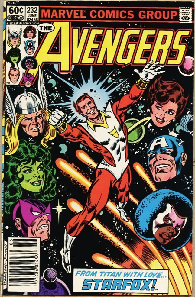 Avengers #232-1983 fn/vf 7.0 Eros becomes Starfox and joins the Avengers 