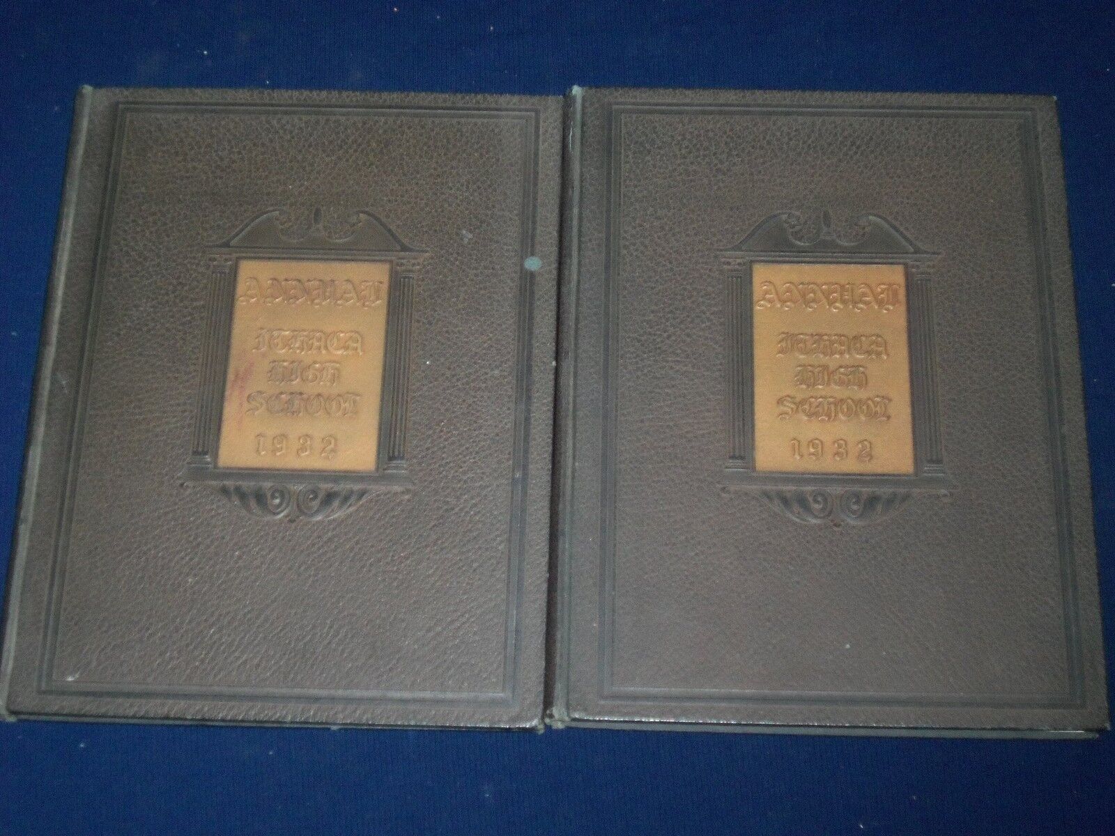 1932 ITHACA HIGH SCHOOL ANNUAL YEAR BOOK LOT OF 2 - GREAT PHOTOS - NY - YB 729