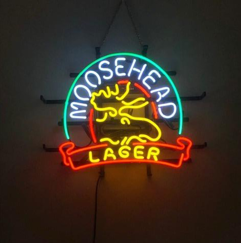 Moosehead Lager Deer Neon Sign 24\