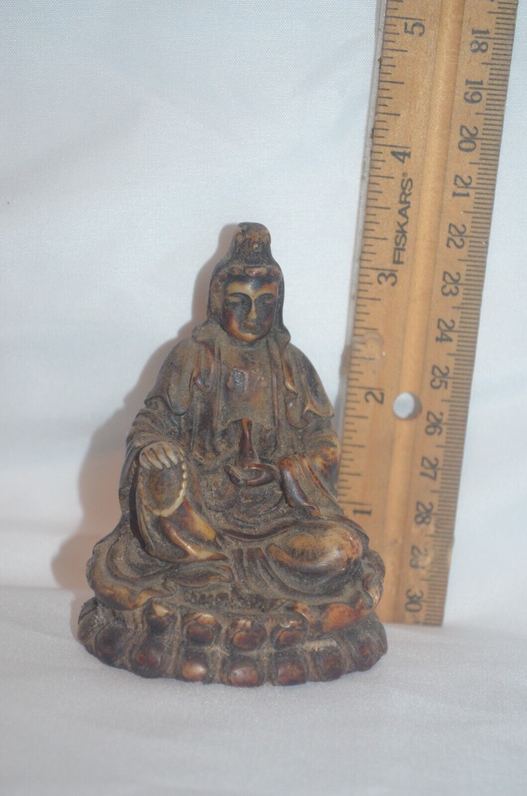 Chinese Guan Yin Kwan Yin Statue Figurine 7.62cm Vintage Old
