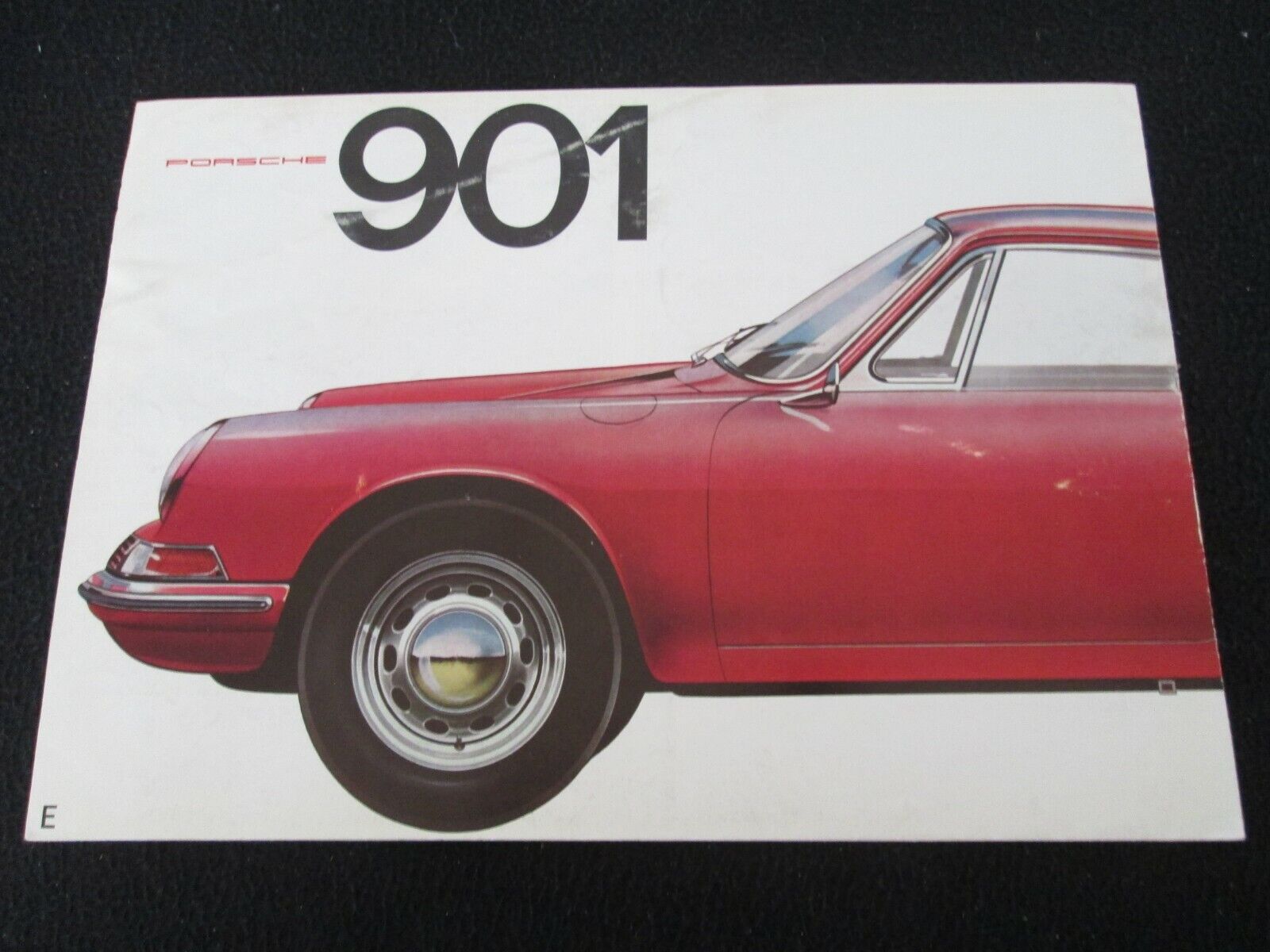 1964 1965 Porsche 901 ORIGINAL Sales Brochure English foldout 911 Catalog