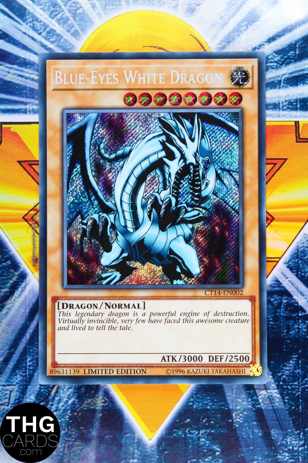 Blue Eyes White Dragon CT14-EN002 Secret Rare Yugioh Card