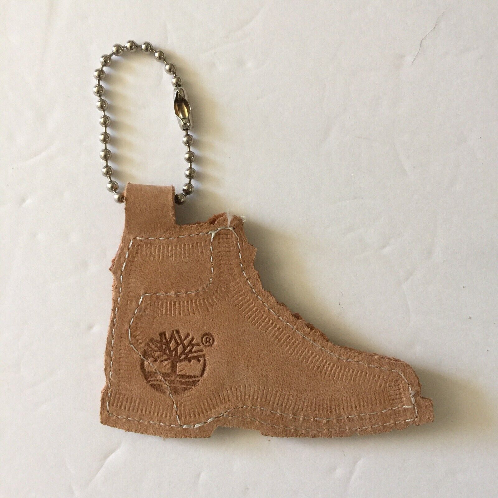 Timberland Boot - Leather Key Chain Tag – Light Tan