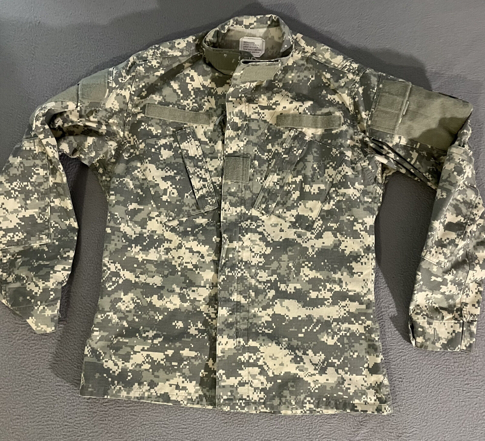 Army ACU Ripstop Digital Camo Coat-Size Small