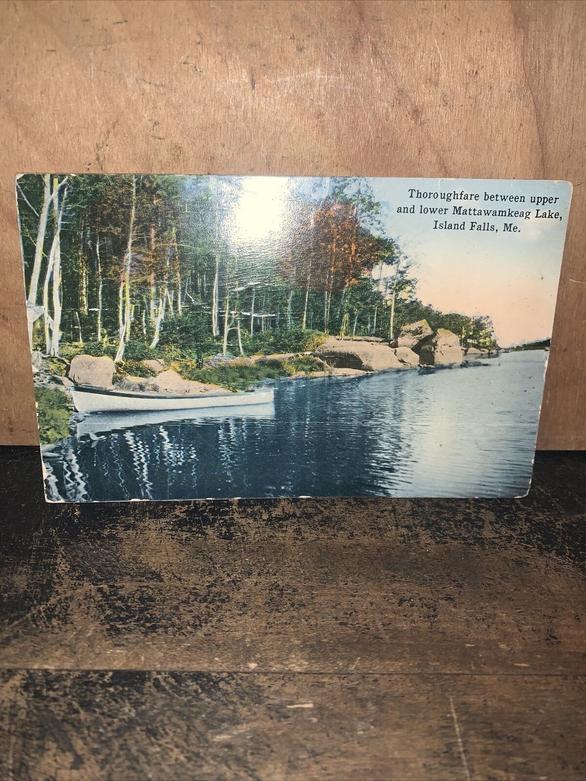 Maine USA Postcard -Island Falls- Mattawamkeag Lake Aroostook County.