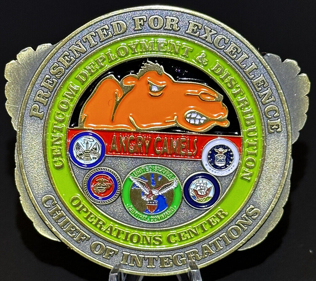 U. S. Central Command Chief Of Integrations Challenge Coin - Angry Camels CDDOC