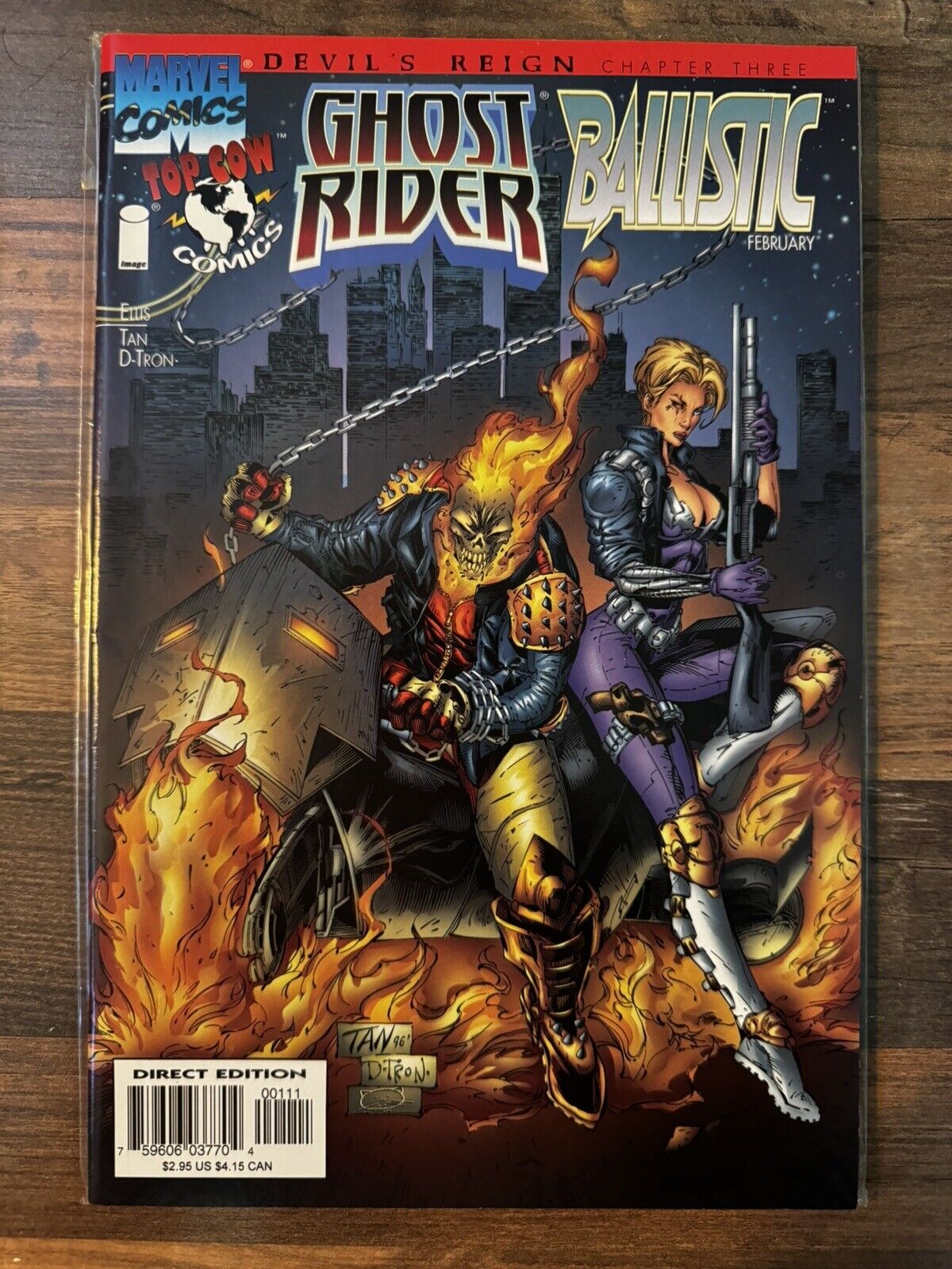 Ghost Rider/Ballistic #1 (1997) NM Comic Devil\'s Reign Chapter 3/8 Bag/Boarded