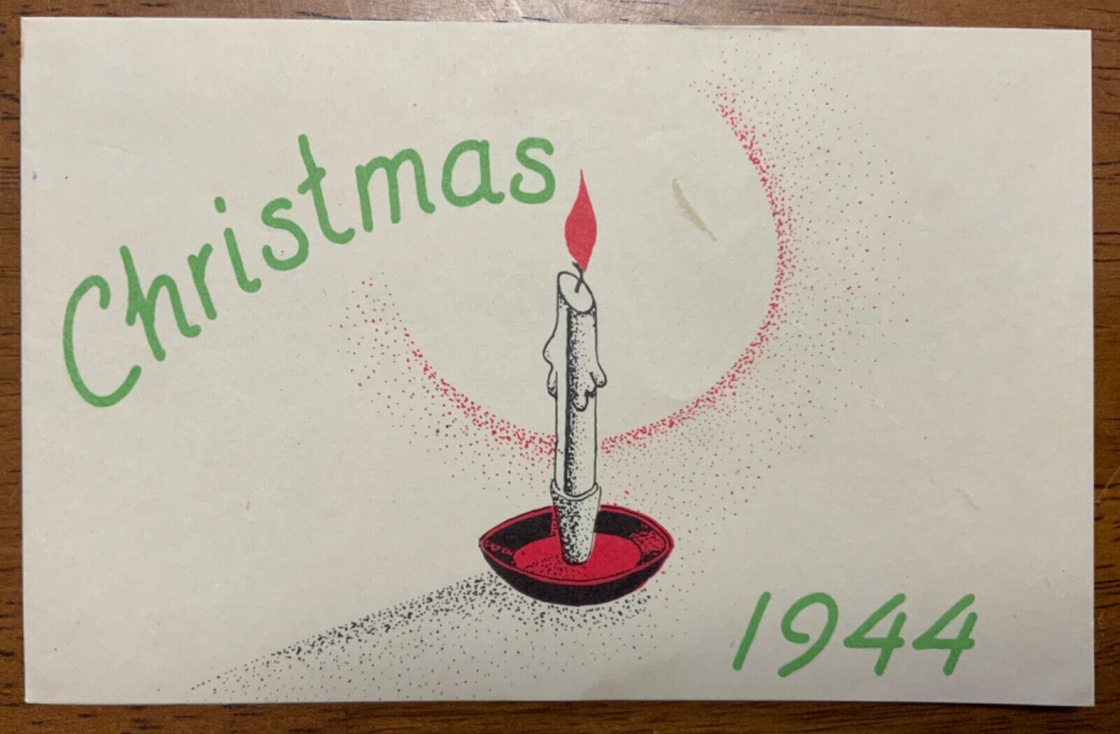 WWII 1944 Army PTO Christmas Card From Philippines Pacific Theater of Operations