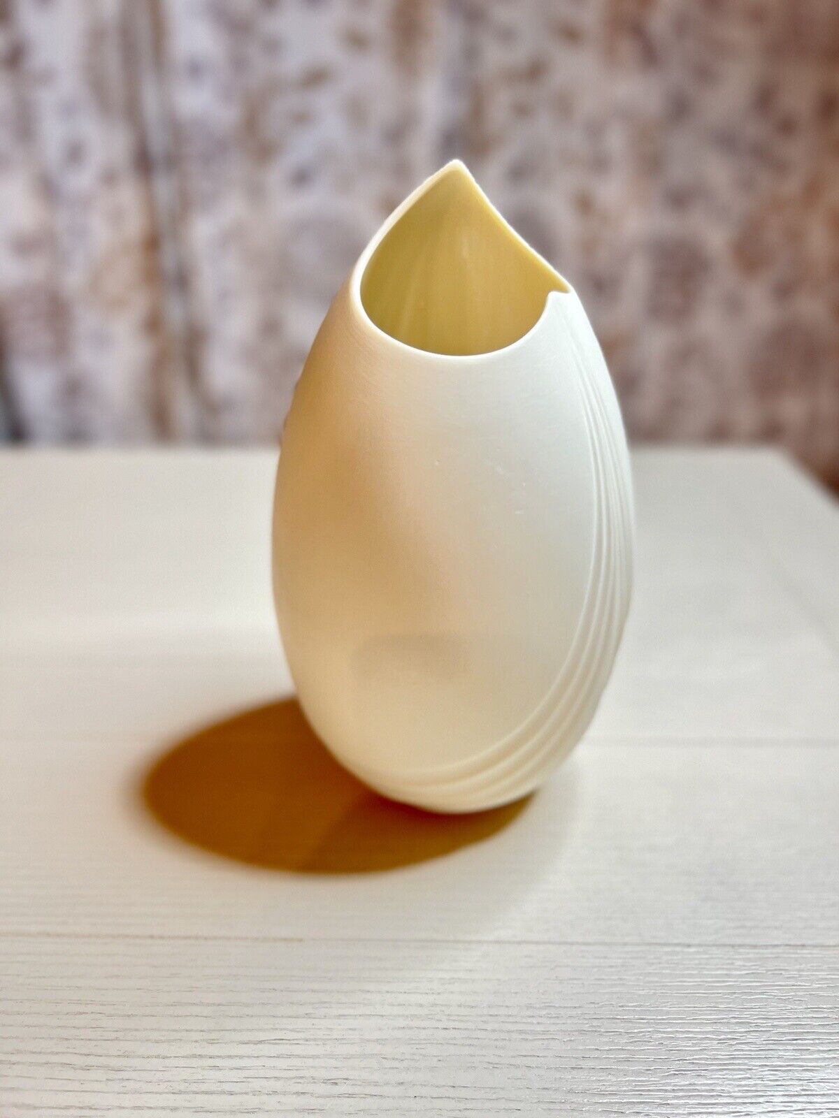Vintage Lenox Tall Matte Finish Egg Shaped Porcelain 13” Tall Vase 
