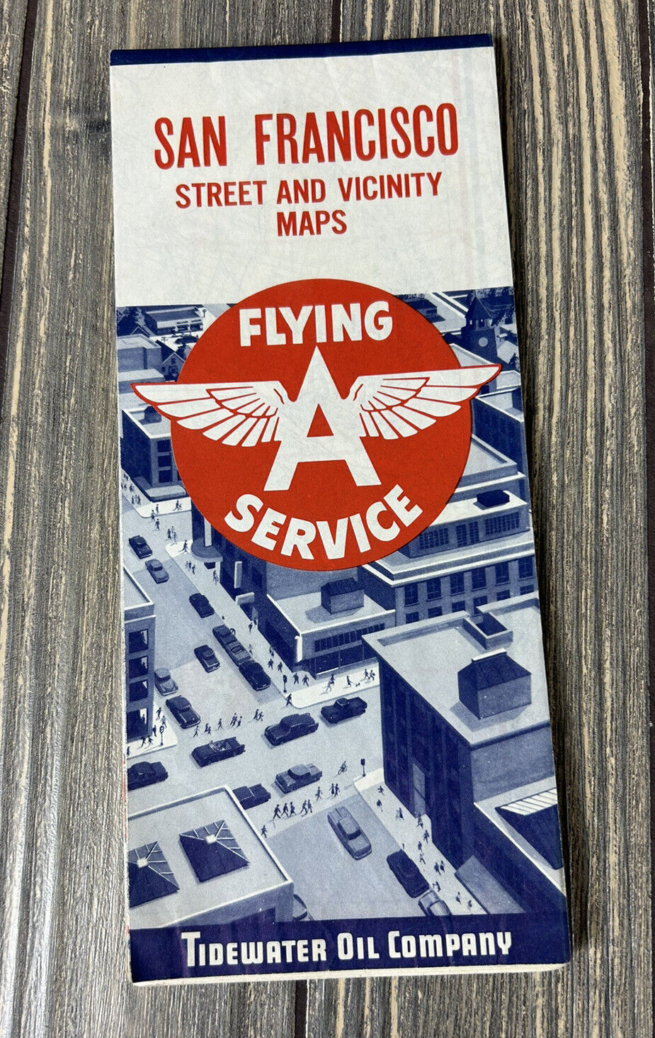 Vintage San Francisco Street And Vicinity Maps Flying Service Map