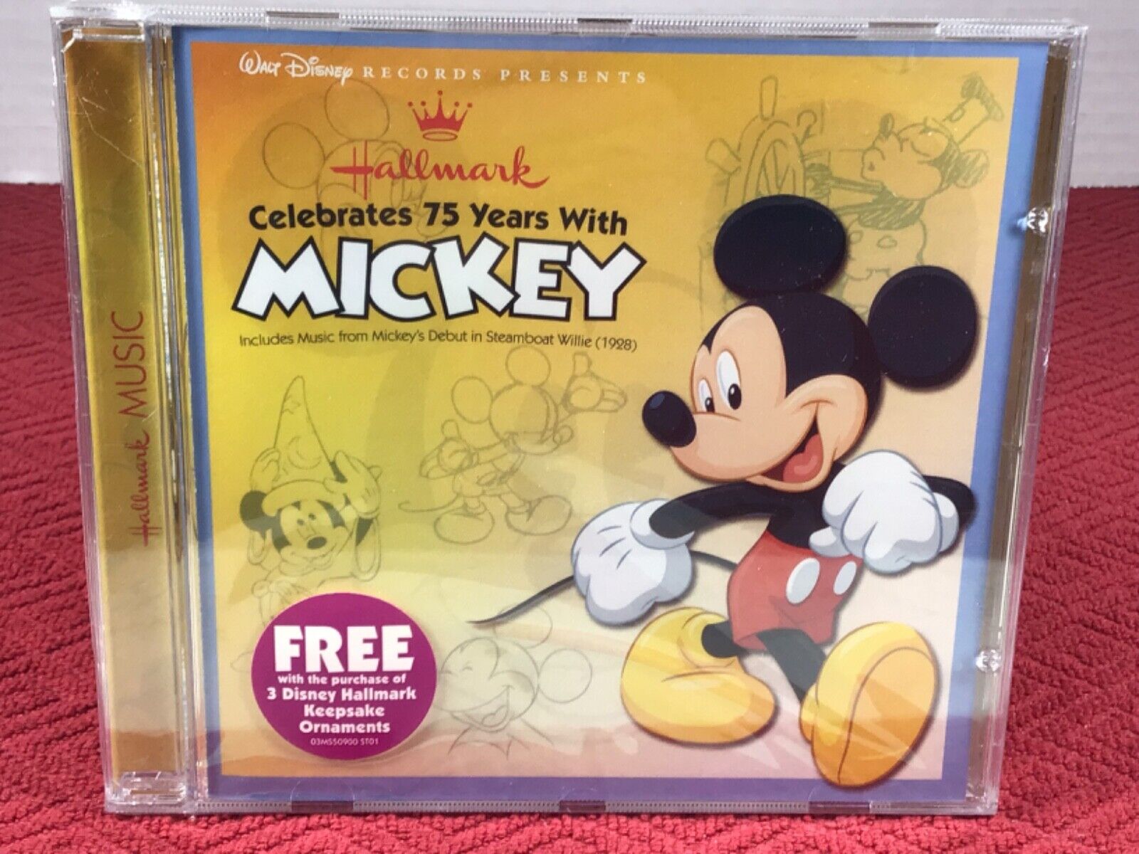Hallmark Celebrates 75 Years With Mickey Music CD. New. .