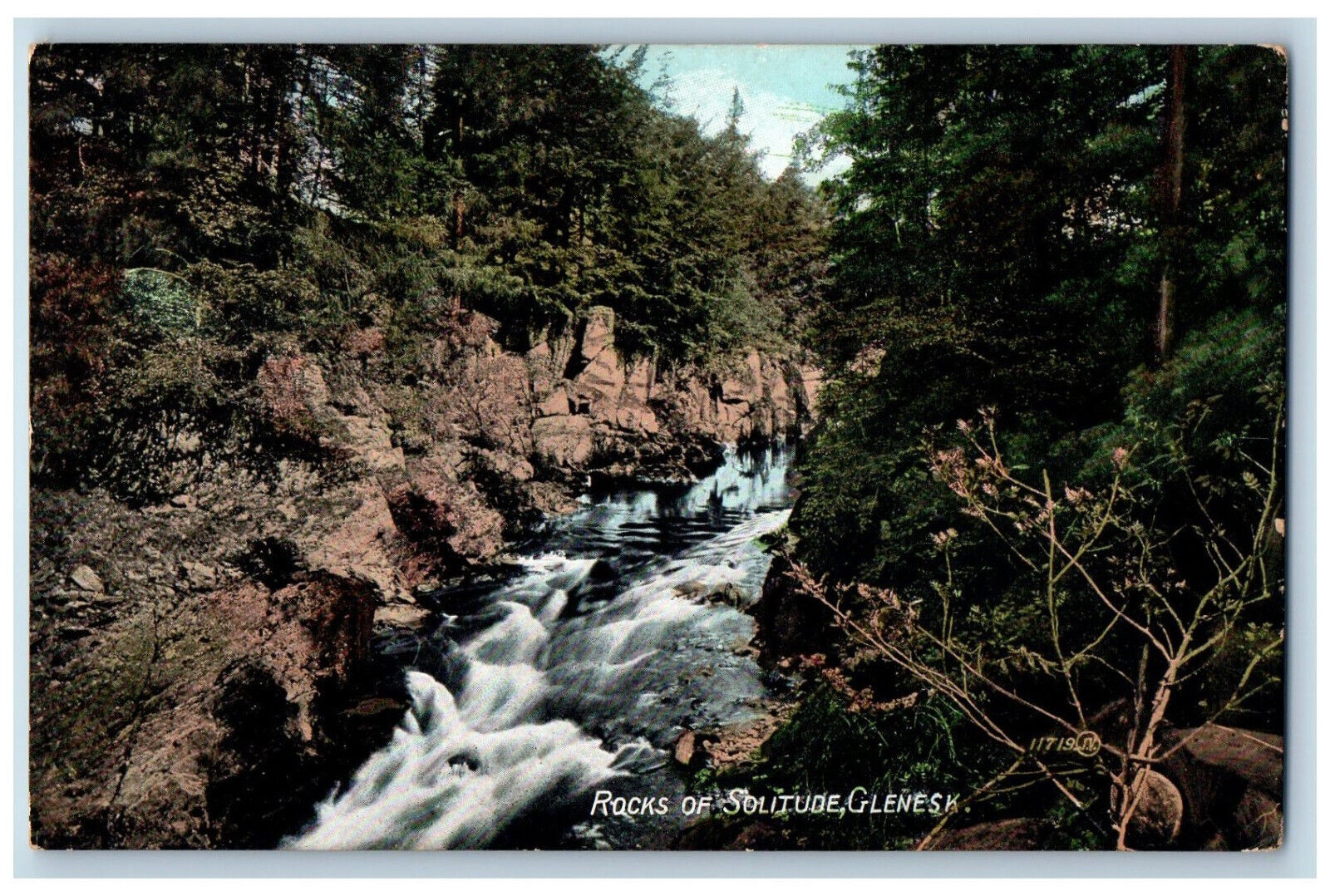 Brechin Scotland Postcard Rocks of Solitude Glenesk c1905 Antique Unposted