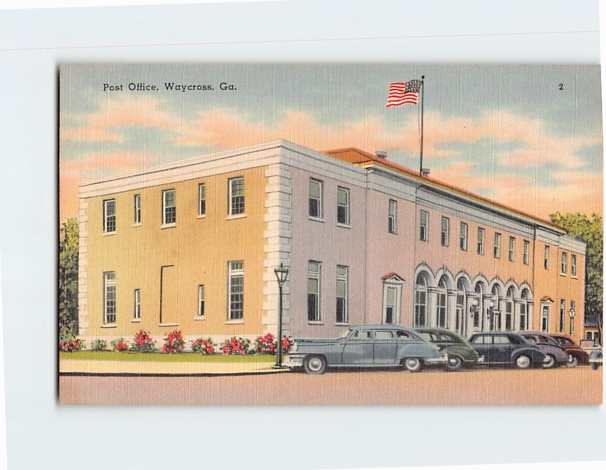Postcard Post Office Waycross Georgia USA