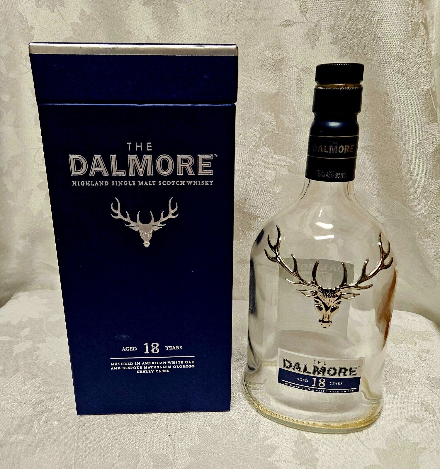 Dalmore Whisky 18 Year - 750ml empty Bottle and Original Box