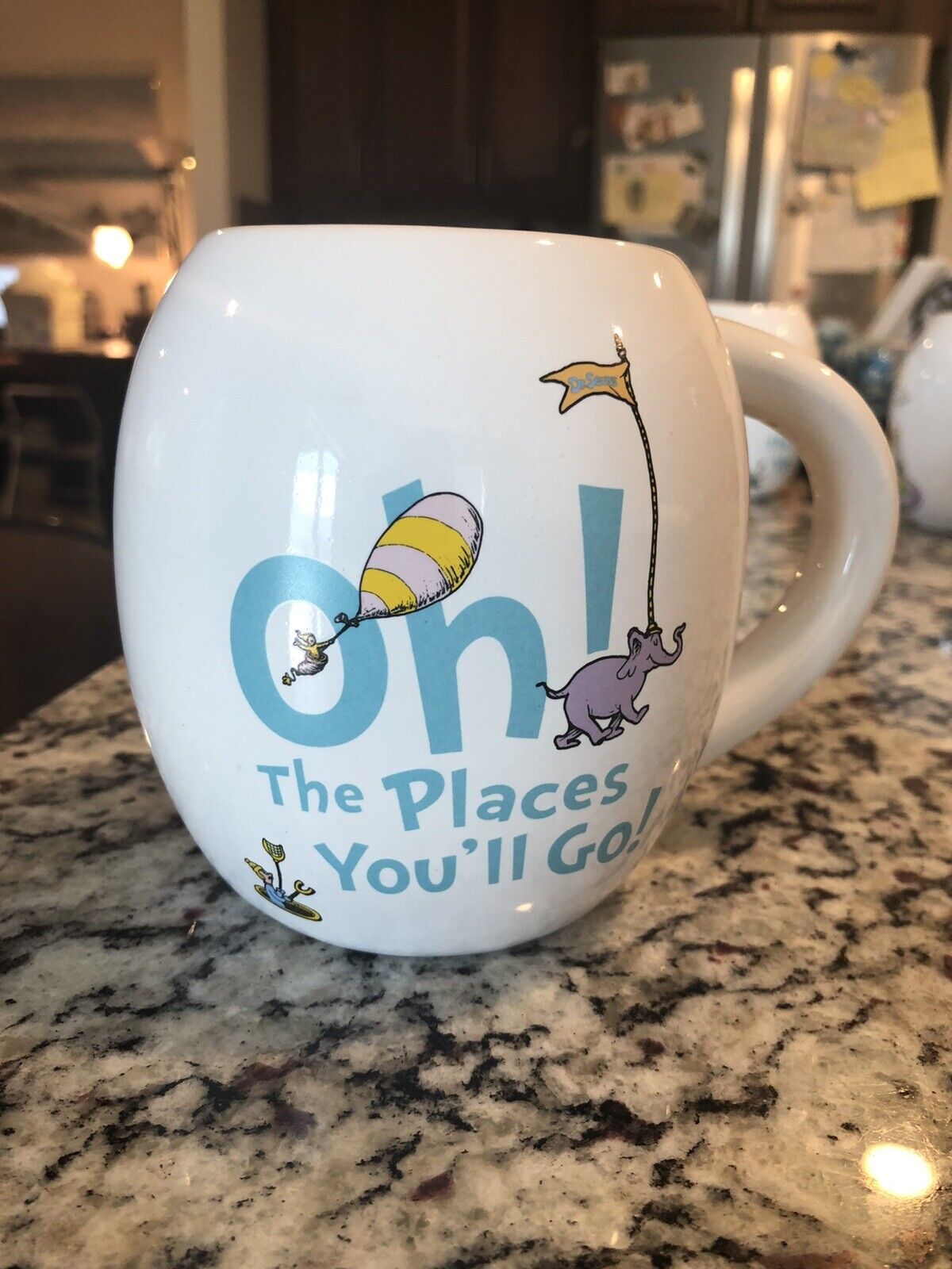 Dr. Seuss Oh The Places You\'ll Go Collectible 22 ounce Ceramic Mug, NEW