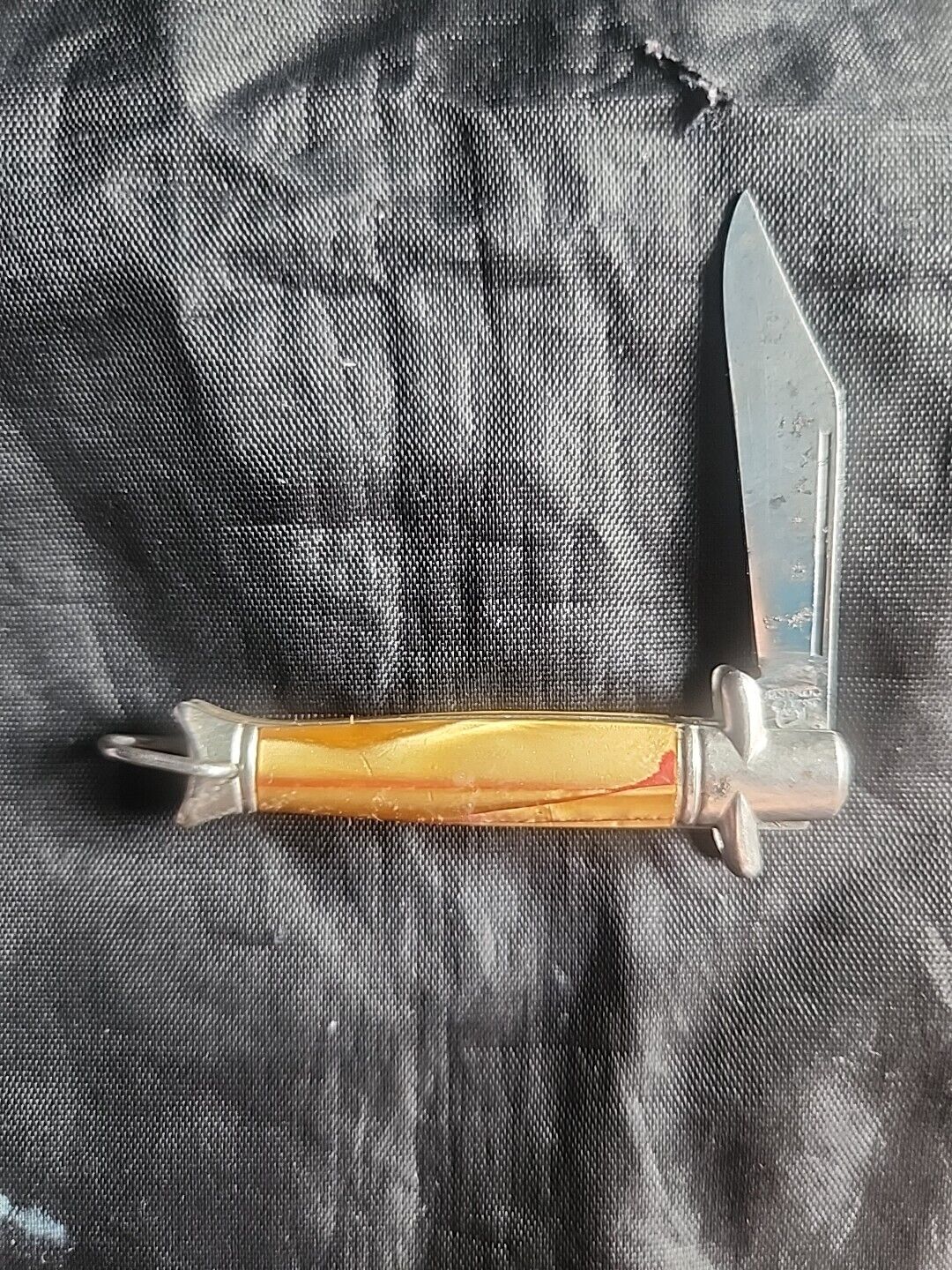 Vintage HAMMER BRAND Knife USA 1938-41 Mini FISH TAIL Knife Carbon Steel  Blade 