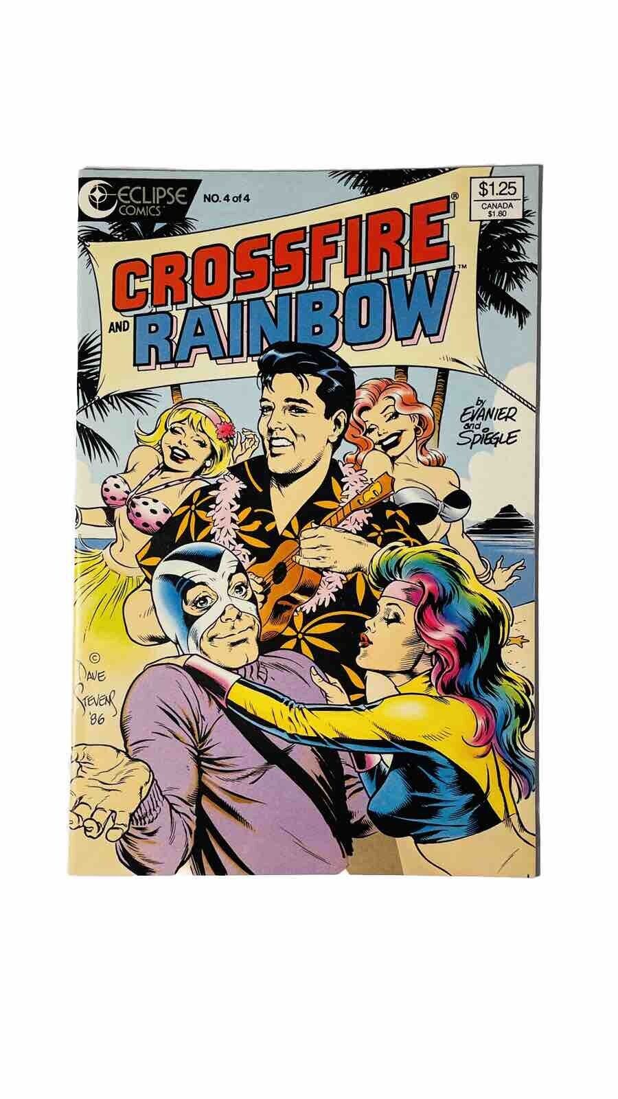CROSSFIRE AND RAINBOW #4, VF/NM, Elvis, Dave Stevens, Eclipse 1986