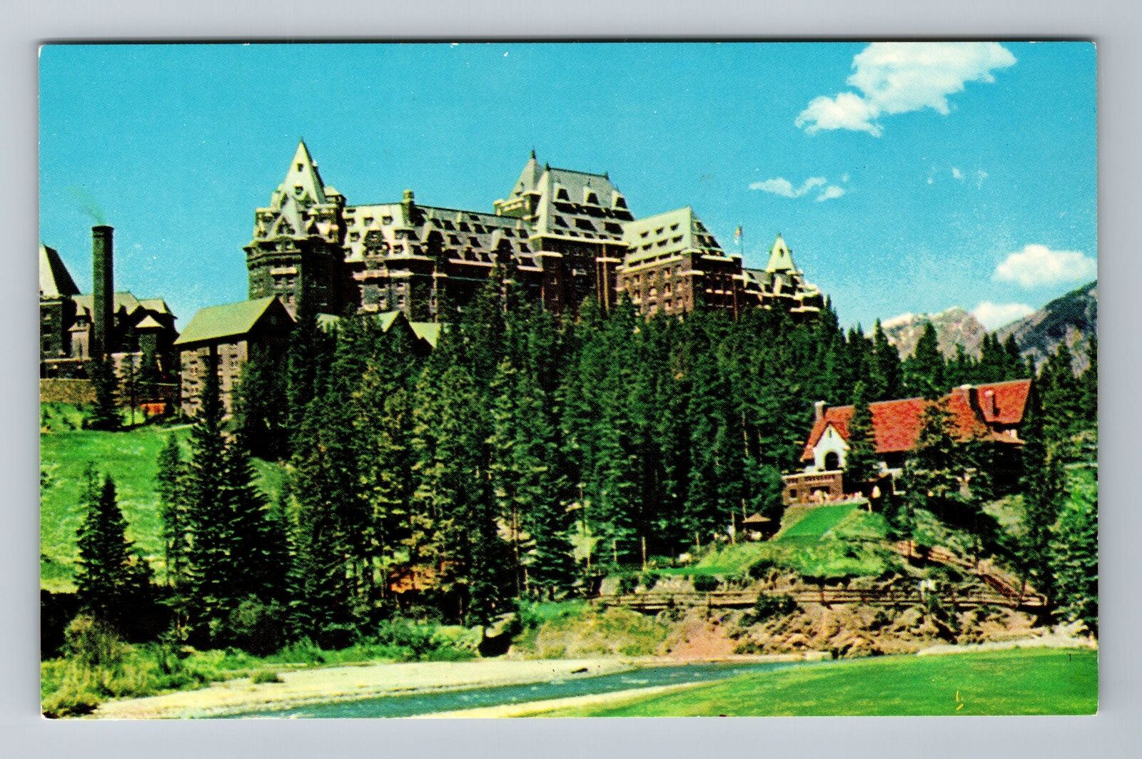 Banff-Canada, The Banff Springs Hotel, Advertisment, Vintage Postcard