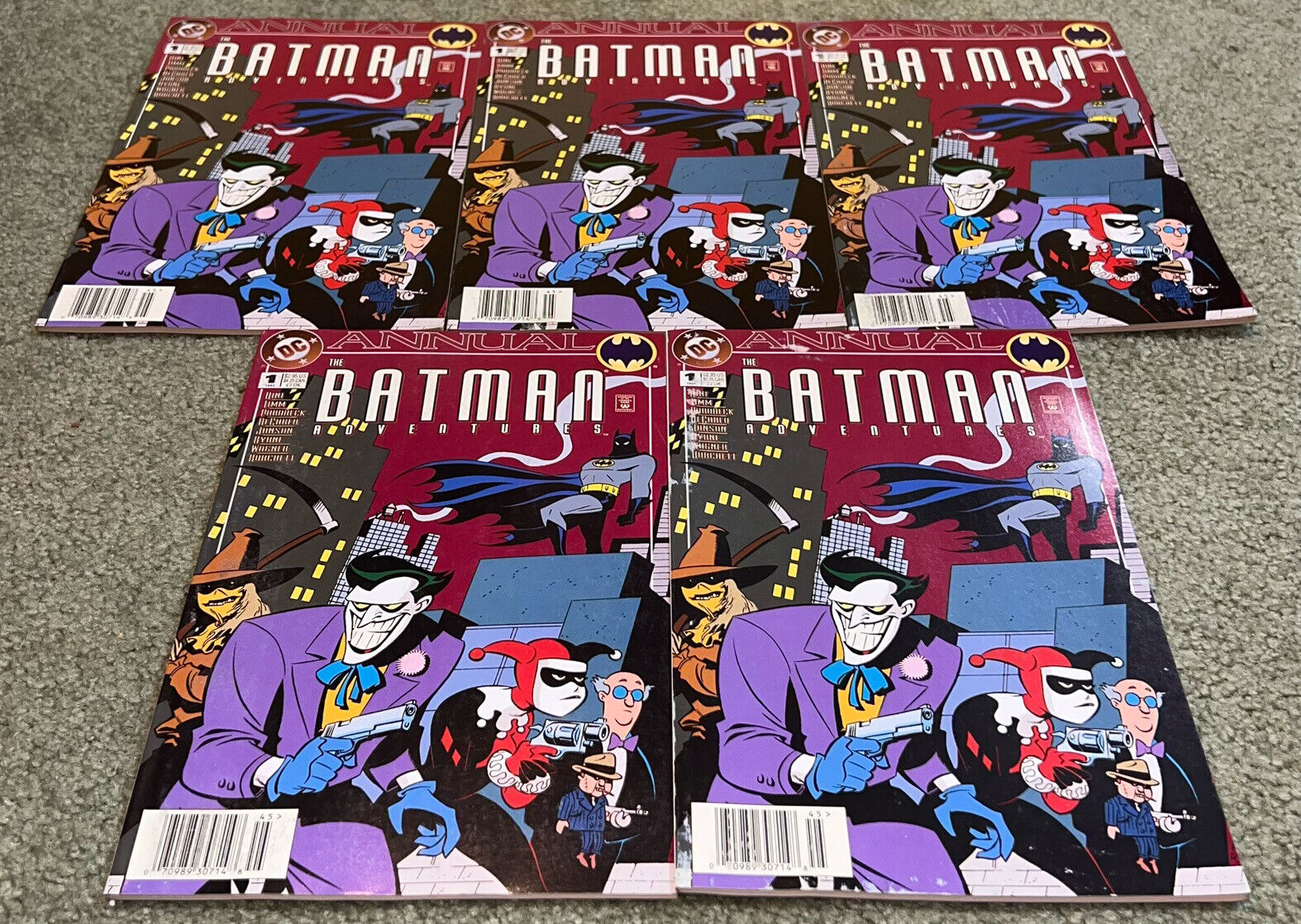 5 BATMAN ADVENTURES 1994 ANNUAL #1 3RD APP HARLEY QUINN DC COMICS VF/NM Lot Wow