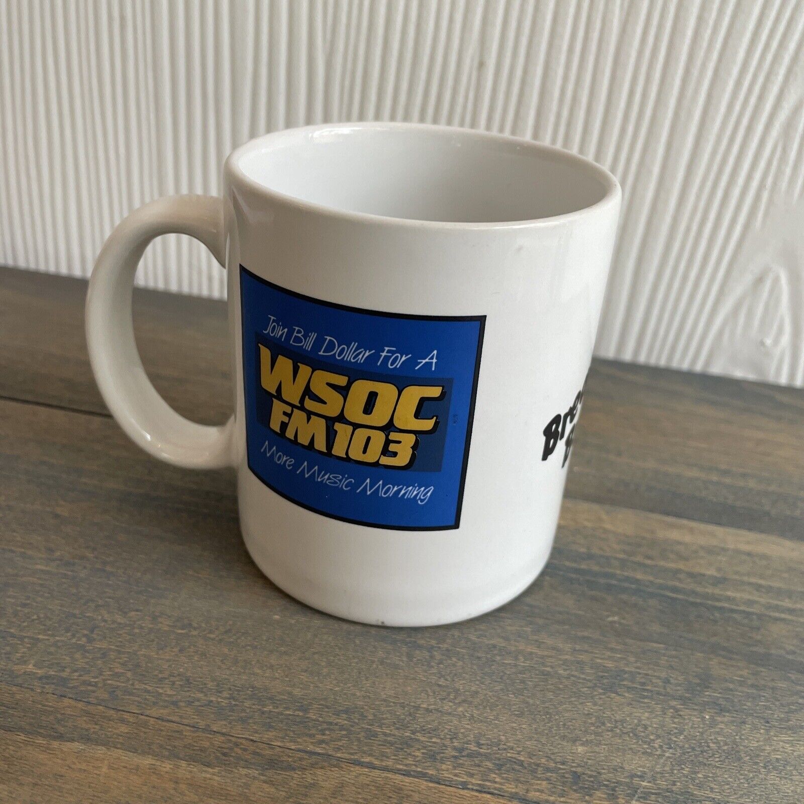 Vintage 1980s Bill Dollar WSOC Charlotte / McDonald’s Morning Coffee Promo Mug