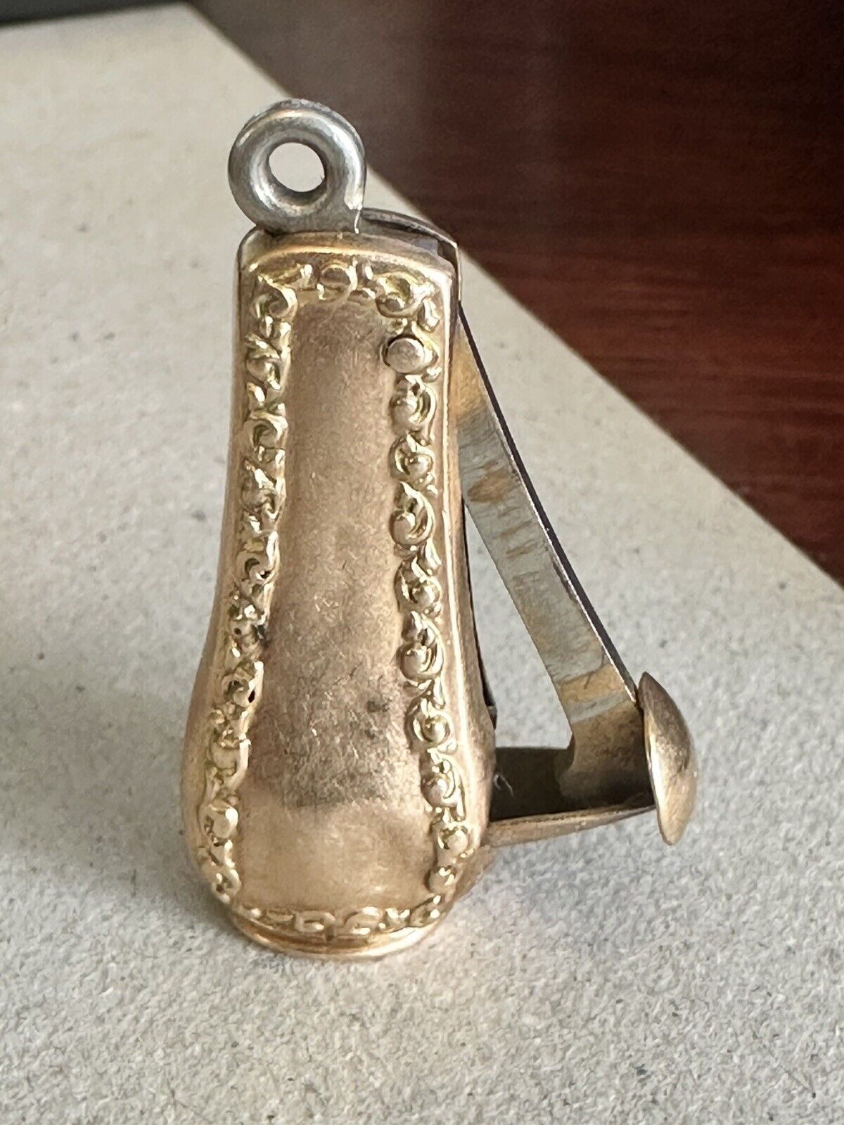 Vintage 10K Yellow Solid Gold Cigar/ Cigarette Clipper Cutter