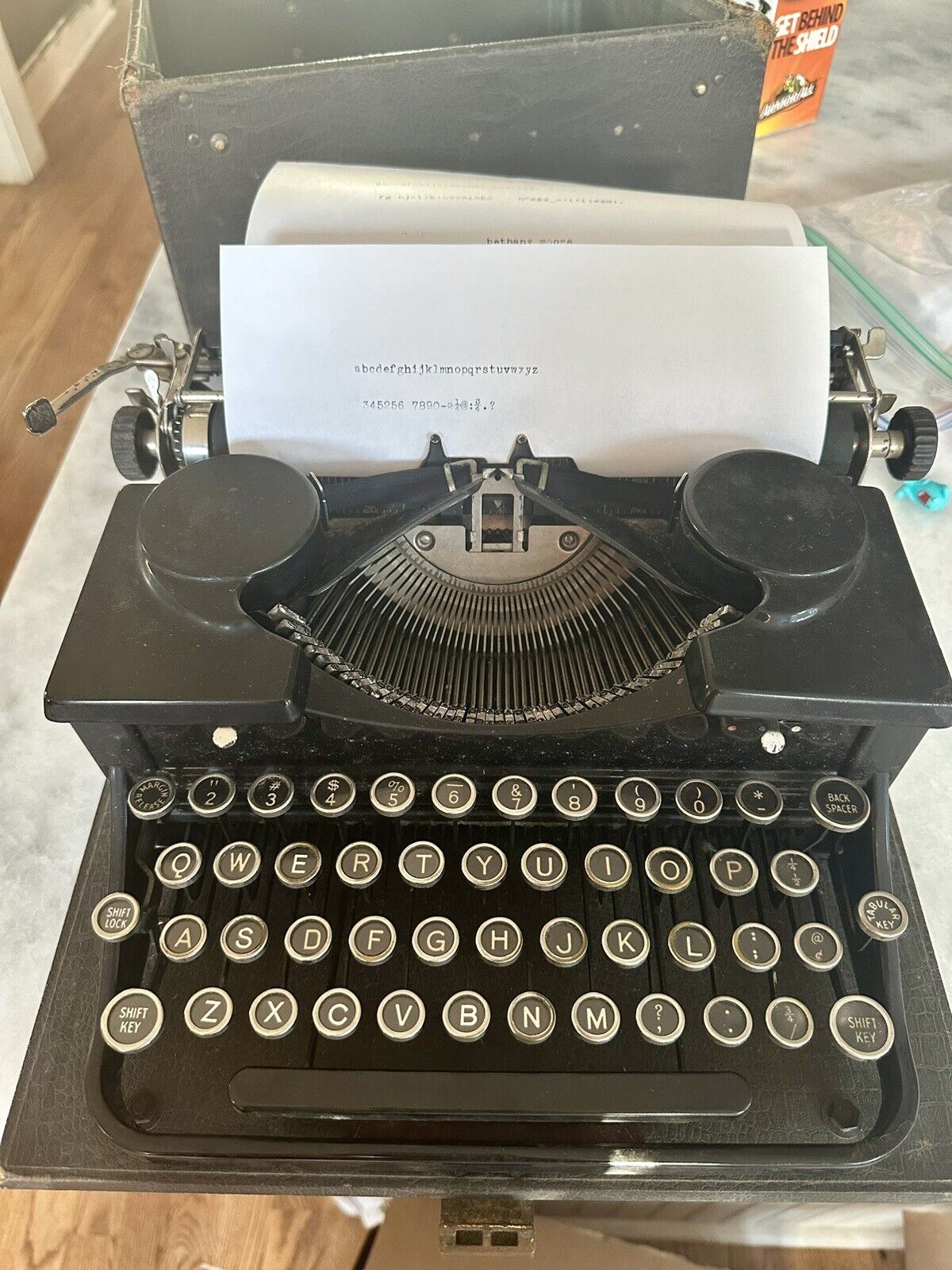 Antique Royal Model P Typewriter w/ Case Serial Number P232200, Built in 1930