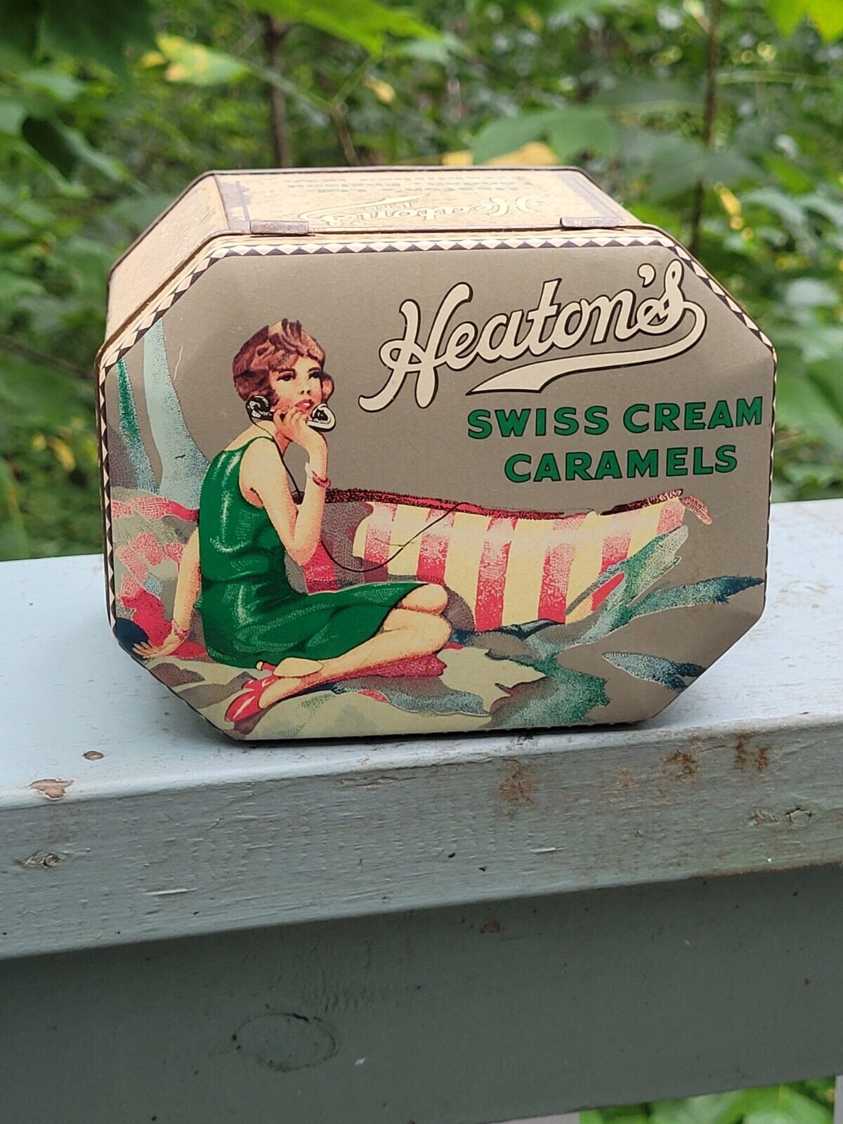 Vintage Heatons Swiss Cream Caramels Tin