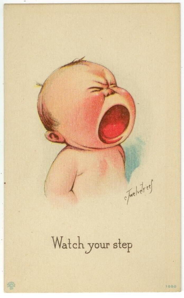 1917 Charles Twelvetrees - wide-mouthed screaming baby \