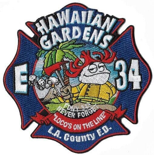 LA County Station 34 Hawaiian Gardens NEW Fire Patch 