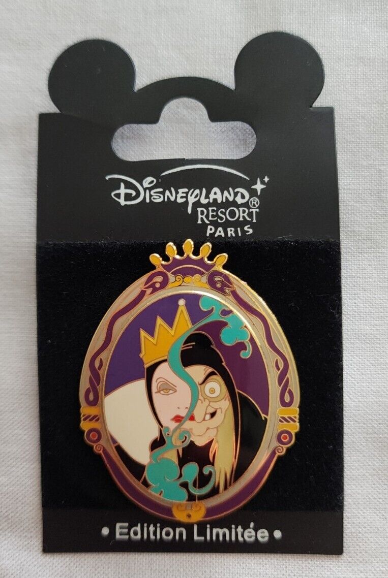 Disney DL Paris Snow White Evil Queen LE 3D Mystery Pin Disney Villains Pin 66O
