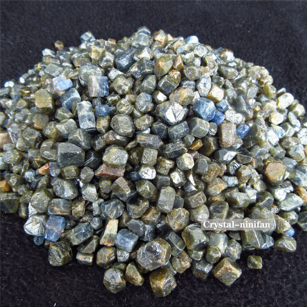 100g Natural Blue Sapphire Bulk Corundum Raw Untreated Unheated Rough Specimen