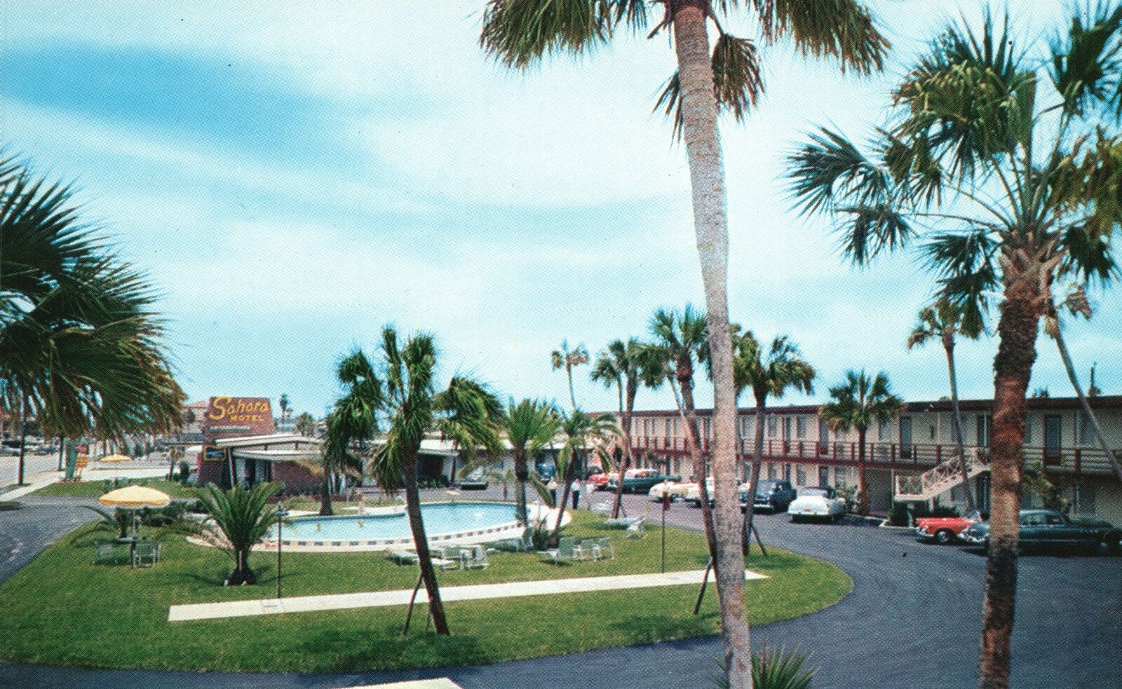 Vintage Postcard Sahara Motel Most Modern Spacious Daytona Beach Florida FL