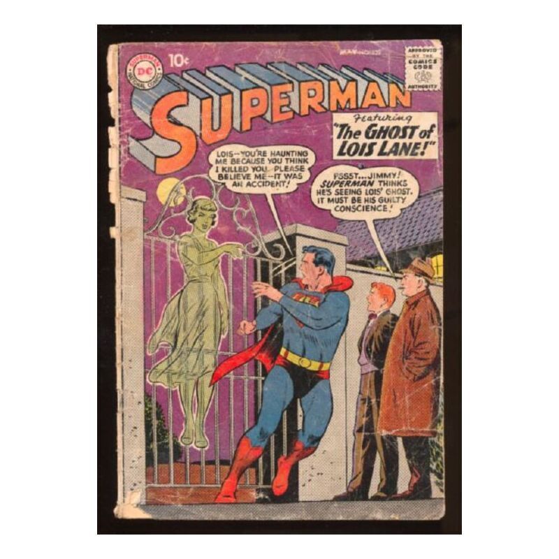 Superman (1939 series) #129 in Good minus condition. DC comics [y&