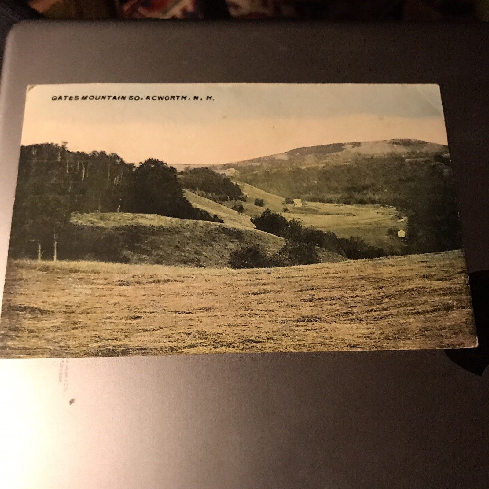 Postcard Gates Mountain So Acworth NH Pasture 1 Cent Stamp Posted Color