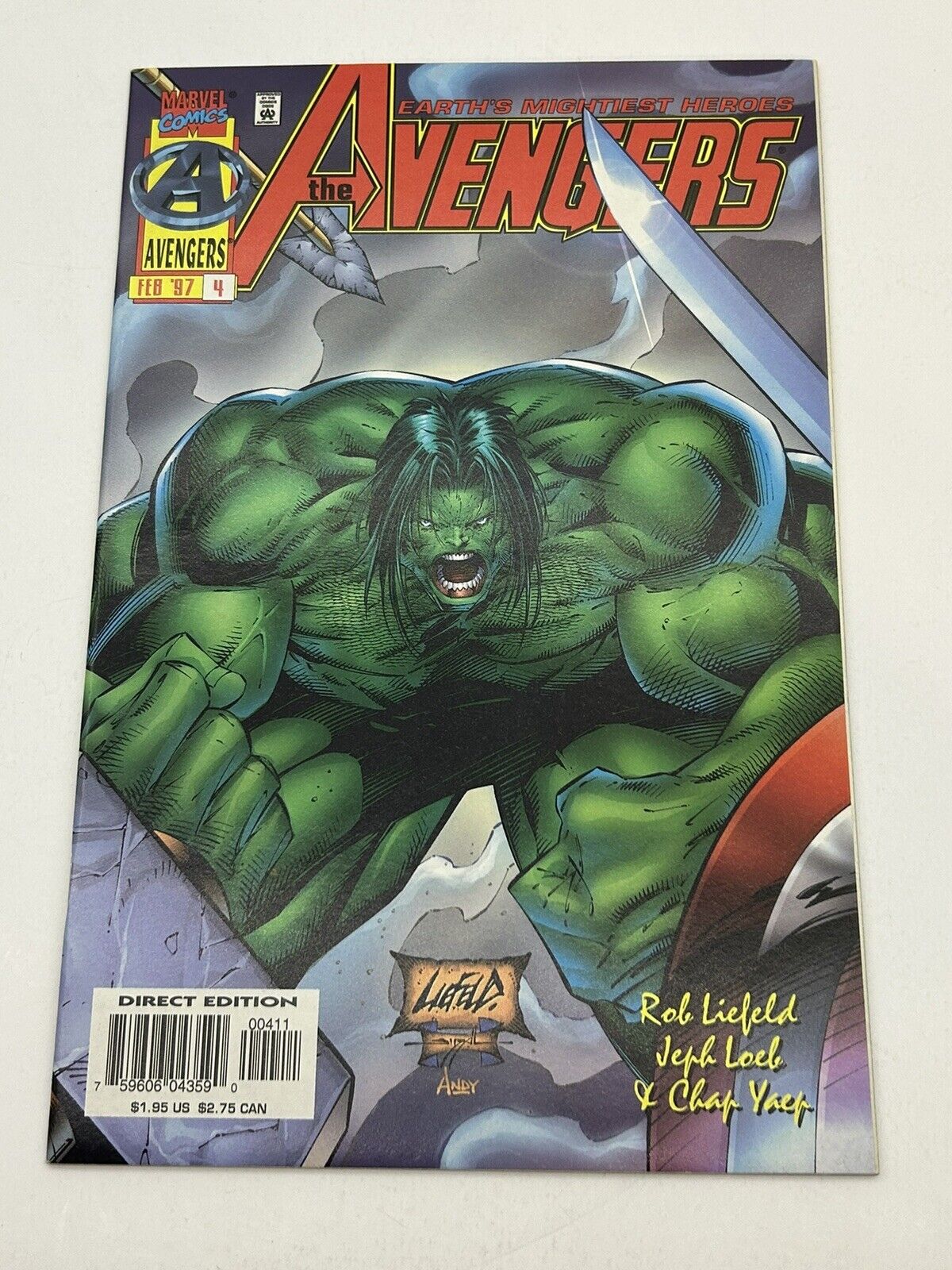 Earth Mightiest Heroes the Avengers 4 feb 1997 Marvel Comics