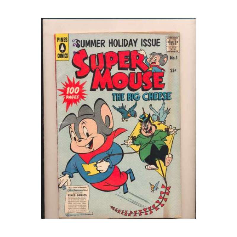 Supermouse: The Big Cheese #1 in Very Good condition. Pines comics [t: