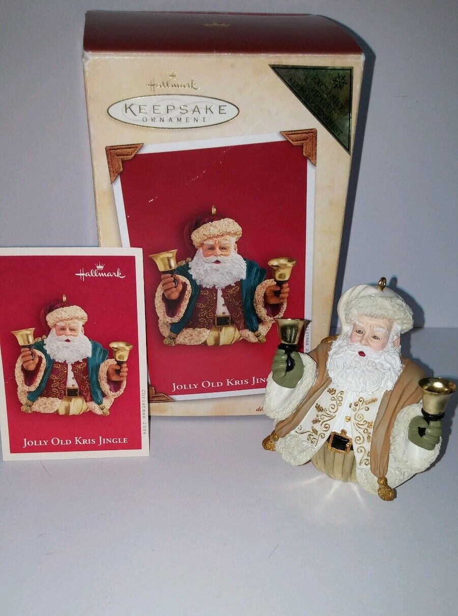 NOS  2004 Hallmark Keepsake Christmas Ornament Jolly Old Kris Jingle VTG