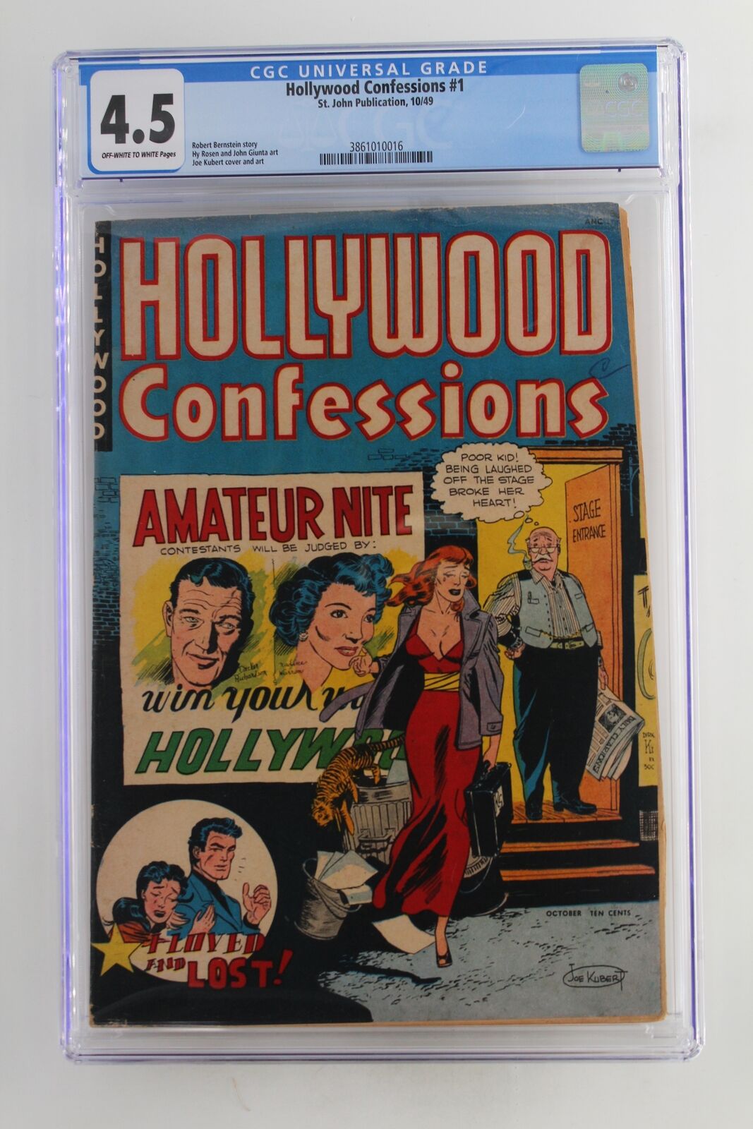 Hollywood Confessions #1 - St. John 1949 CGC 4.5 