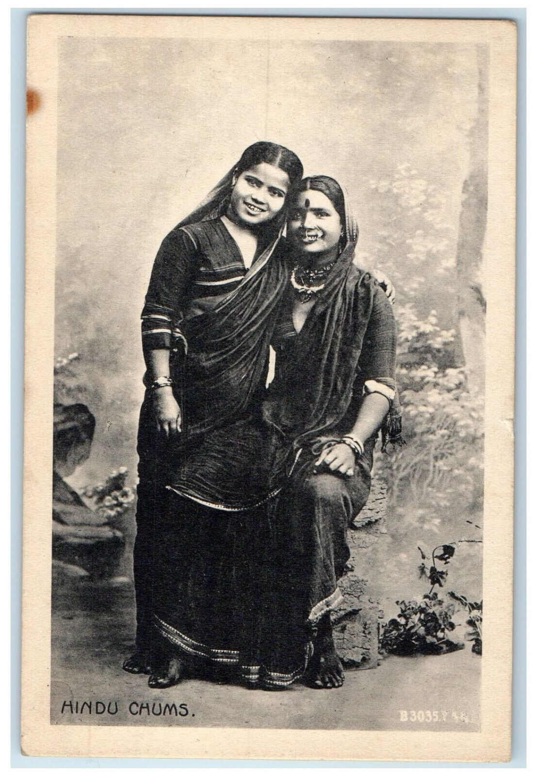 c1940\'s Two Hindu Beauties Chums India Unposted D. Macropolo & Co Postcard