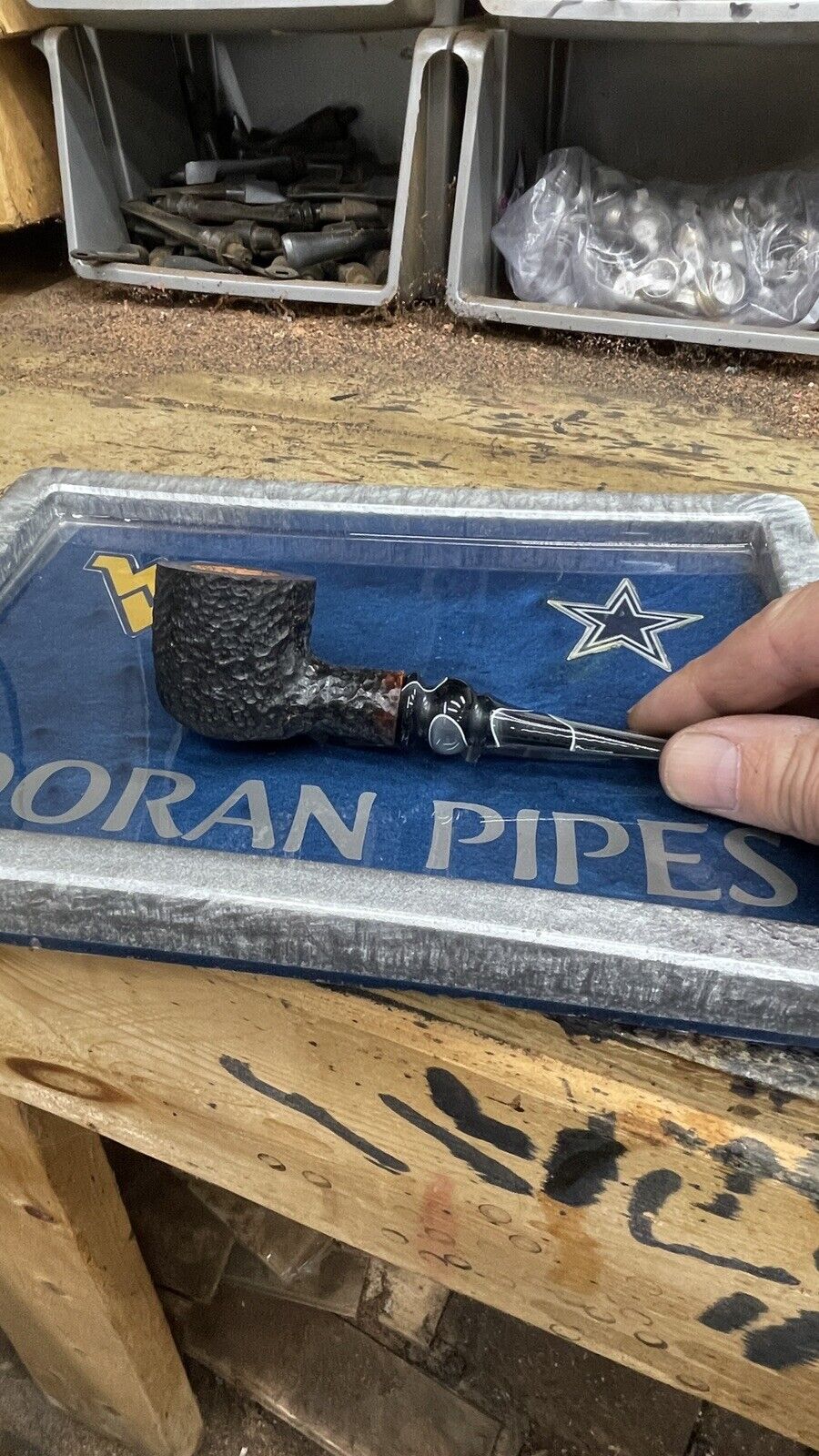 Custom made poker pipe,estate pipe,billiard pipe,brian doran, Briar Pipe