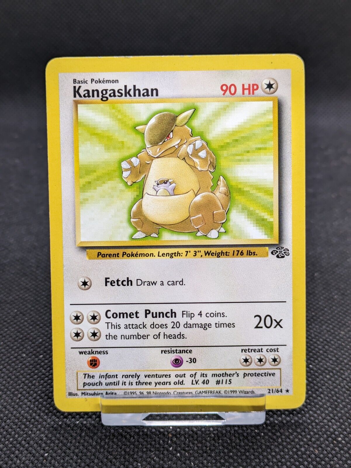 Kangaskhan 21/64 Jungle Set Non Holo Rare Pokémon WOTC LP EXCELLENT