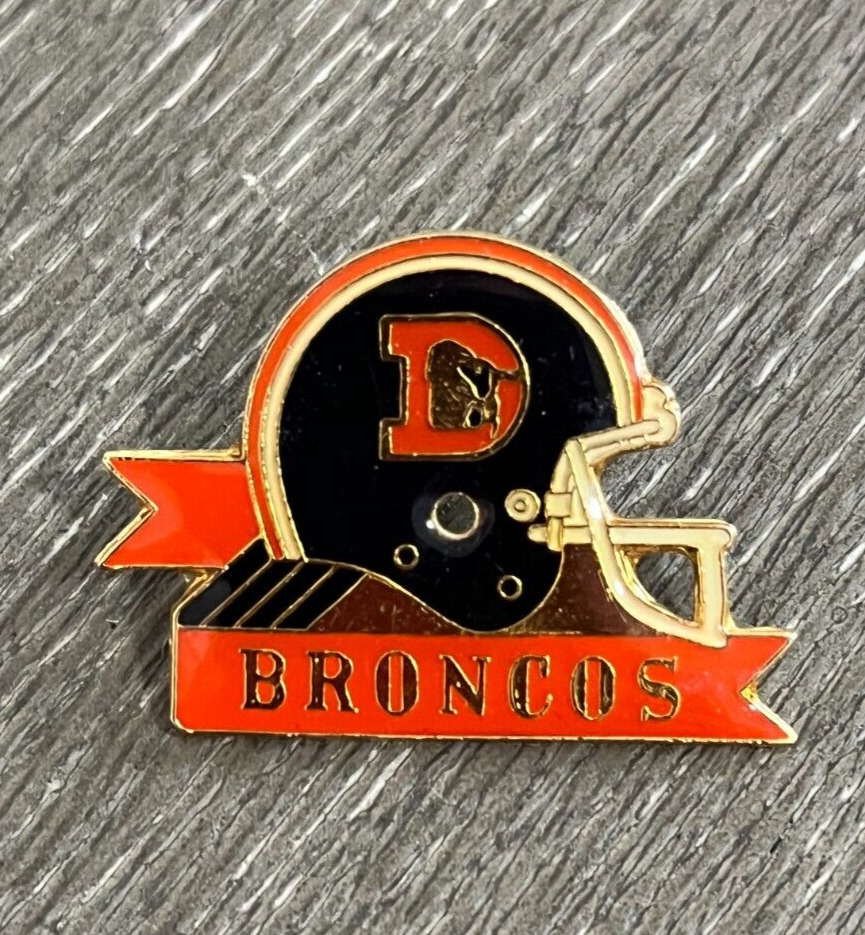 Vintage 1985 Denver Broncos Helmet Lapel Hat Pin By Peter David