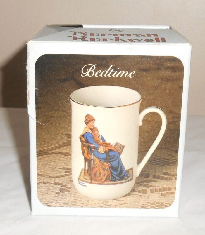 Bedtime Norman Rockwell Classics Porcelain Mug - 1983 NIB - 4\