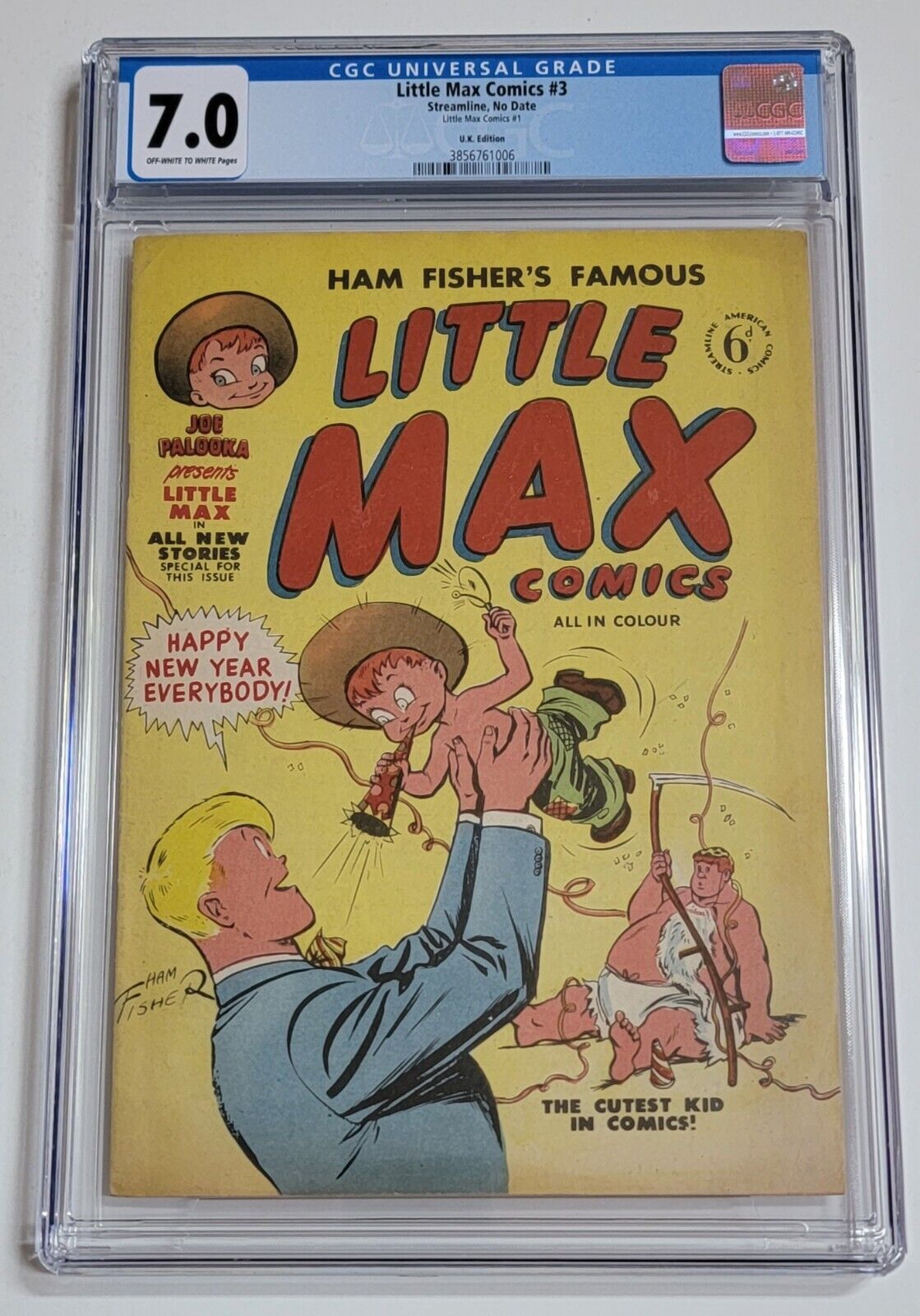 Little Max Comics #1 UK Edition CGC 7.0 (US Little Max #3) Golden Age Streamline